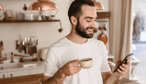 Man is very happy with Relewise merchandising